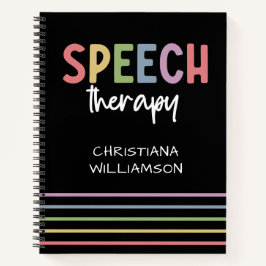 Aangepaste Speech Therapy SLP Speech Patholoog Notitieboek