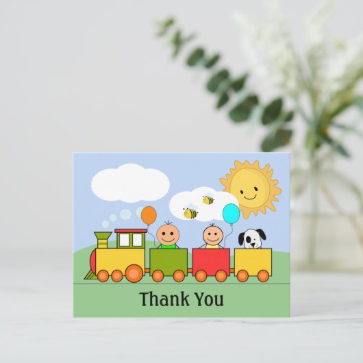 Aangepaste Speelgoed Hartelijk dank Briefkaart (Staand voorkant)