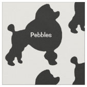 Aangepaste Speelgoed Poedel Hond Silhouet Stof (Close Up)