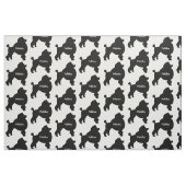 Aangepaste Speelgoed Poedel Hond Silhouet Stof (Fat Quarter)