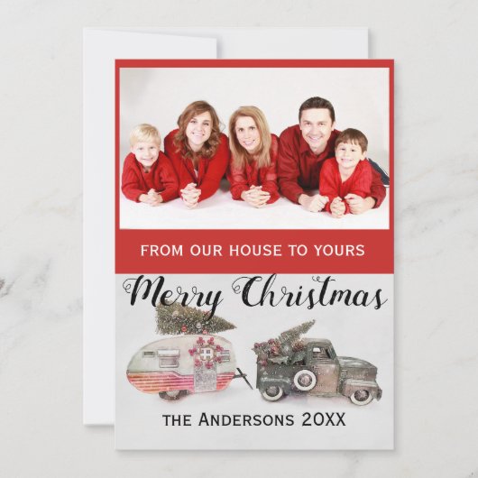 aangepaste speelgoed voor kerstfoto's feestdagenkaart (Voorkant)