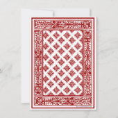 Aangepaste Speelkaart Las Vegas Huwelijk Dankbetui Bedankkaart (Achterkant)