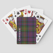 Aangepaste speelkaart met carnegie Tartan speelkaa Pokerkaarten (Achterkant)