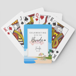 Aangepaste speelkaarten voor Beach Bachelorette