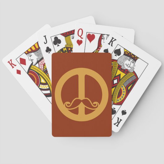 Aangepaste speelkaarten voor de Peace Stache (Achterkant)
