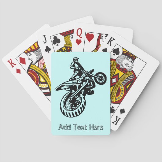 Aangepaste speelkaarten voor motorfietsen (Achterkant)