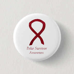 Aangepaste spelden voor overlevenden in polio ronde button 3,2 cm