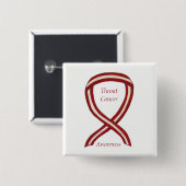 Aangepaste spelden voor Throat Cancer Awareness Ri Vierkante Button 5,1 Cm (Voorkant /achterkant)