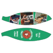 Aangepaste Speler Foto's Team Naam en Nummer Groen Basketbal (Panelen)