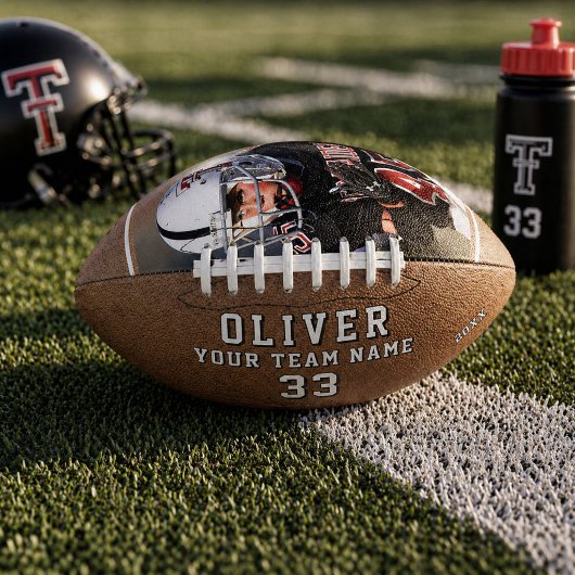 Aangepaste Speler Naam Nummer Team Foto American Football