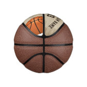 Aangepaste Speler Naam Team Nummer Houten Vloer Basketbal (Rechts)