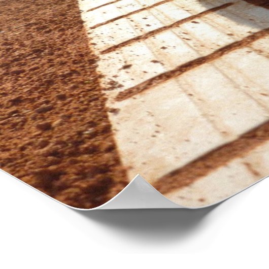 Aangepaste speler of teamnaam tennis foto-poster poster (Hoek)