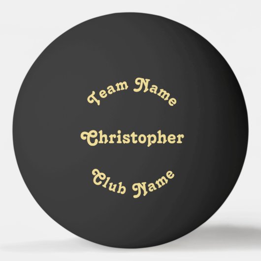 Aangepaste speler Team club Naam tabel Tennis Beer Pingpongbal (Voorkant)
