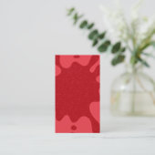 Aangepaste Spetter Tomaat Rood Plat Loyalty Card (Staand voorkant)