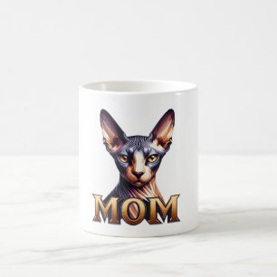 Aangepaste Sphynx Kat Mama Gepersonaliseerde Vrouw Koffiemok