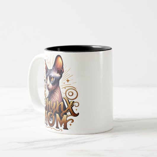 Aangepaste Sphynx Kat Moeder Mok Moederdag (Voorkant links)