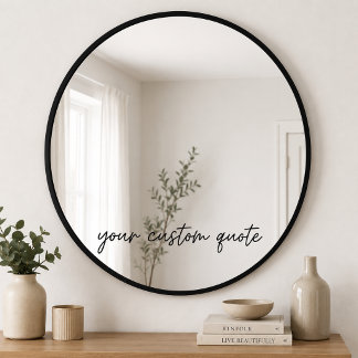Aangepaste Spiegel Citaat Decal – Gepersonaliseerd