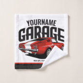 Aangepaste spierkraan 1967 Roodspoeling Bad Handdoek (Wasdoekje)