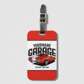 Aangepaste spierkraan 1967 Roodspoeling Bagagelabel (Voorkant (verticaal))