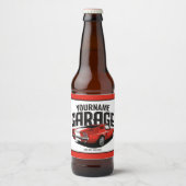 Aangepaste spierkraan 1967 Roodspoeling Bier Etiket (Voorkant)