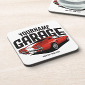 Aangepaste spierkraan 1967 Roodspoeling Bier Onderzetter (Linkerzijde)