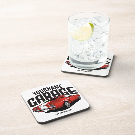 Aangepaste spierkraan 1967 Roodspoeling Bier Onderzetter (Rechterzijde)