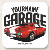 Aangepaste spierkraan 1967 Roodspoeling Bier Onderzetter (Voorkant)