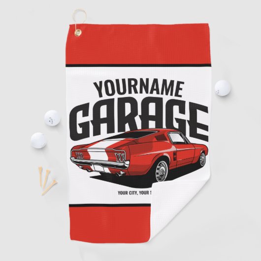 Aangepaste spierkraan 1967 Roodspoeling Golfhanddoek (Insitu)