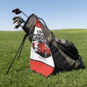 Aangepaste spierkraan 1967 Roodspoeling Golfhanddoek (Groen)