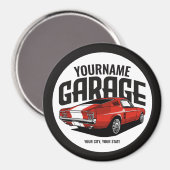 Aangepaste spierkraan 1967 Roodspoeling Magneet (Voorkant / Achterkant)