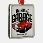 Aangepaste spierkraan 1967 Roodspoeling Metalen Ornament (Rechts)