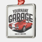 Aangepaste spierkraan 1967 Roodspoeling Metalen Ornament (Links)