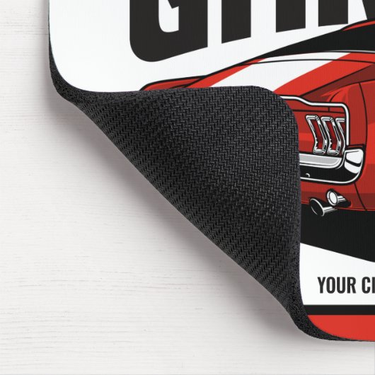 Aangepaste spierkraan 1967 Roodspoeling Muismat (Hoek)