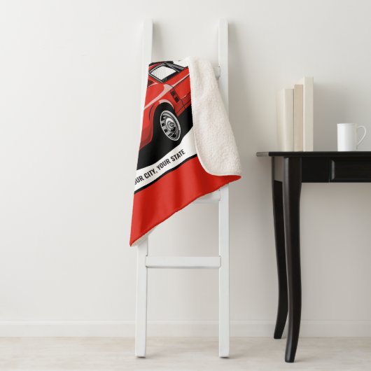 Aangepaste spierkraan 1967 Roodspoeling Sherpa Deken (In situ)