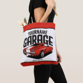 Aangepaste spierkraan 1967 Roodspoeling Tote Bag (Dichtbij)