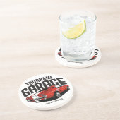 Aangepaste spierkraan 1967 Roodspoeling Zandsteen Onderzetter (Zijkant)