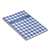 Aangepaste spiraal Notitieboek donkerblauw en wit (Rechterzijde)