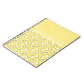 Aangepaste spiraal Notitieboek: geel, leuke schape Notitieboek (Linkerzijde)