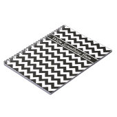 Aangepaste spiraal Notitieboek zwart-wit Chevrons (Linkerzijde)
