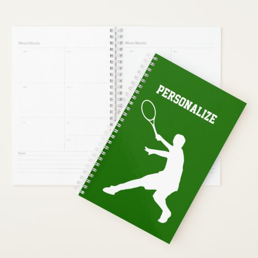 Aangepaste spiraal planner voor tennisser of coach (Display)