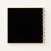 Aangepaste spiraalnotitieboek met naam en bedrijfs notitieboek (Achterkant)