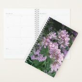 Aangepaste spiraalplanner met roze bloem foto afdr planner (Display)