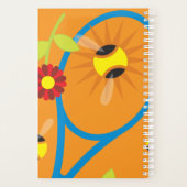 Aangepaste spiraalplanner met tennisracketontwerp planner (Achterkant)
