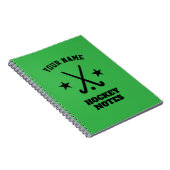 Aangepaste spiraalplanner voor hockeycoach notitieboek (Rechterzijde)