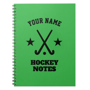 Aangepaste spiraalplanner voor hockeycoach notitieboek