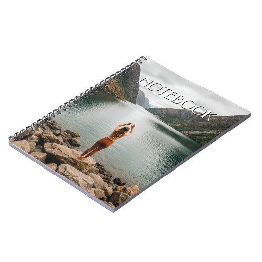 Aangepaste Spiral Foto en Tekst Notitieboek (Linkerzijde)