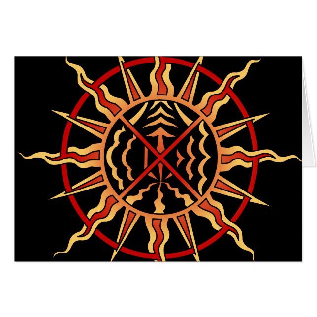 Aangepaste spirituele kaart standaard art First Na (Voorkant Horizontaal)