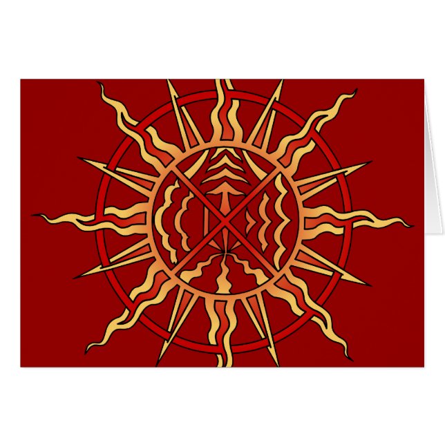 Aangepaste spirituele kaart standaard art First Na (Voorkant Horizontaal)