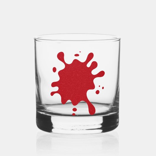 Aangepaste Splash Accent Rocks Glass Whisky Glas (Voorkant)