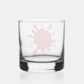 Aangepaste Splash Accent Rocks Glass Whisky Glas (Achterkant)